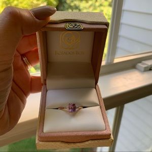 Rosado’s Box Lilac Sapphire and Diamond Rose Gold Ring